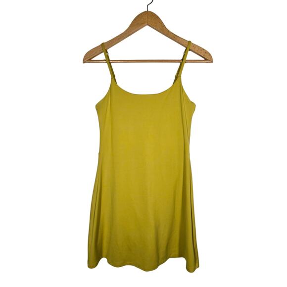 Girlfriend Colective Activewear Dress XL Yoga Skort Pockets Tennis Chartruse - Picture 1 of 7